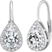 Silvego Silver ORIANNA drop earrings with zircons LPS0341SR