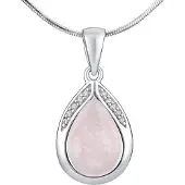 Silvego Silver pendant with natural Rosewood JST13327RQP