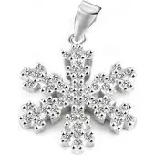 Beneto Fashion silver snowflake pendant AGH679 (L)