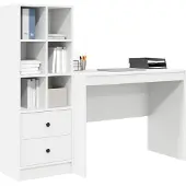 vidaXL Schreibtisch Weiß 145.5 x 50 x 127 cm 2 stk.