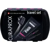 Curaprox black is white Travel-Set Zahnbürste 1 St