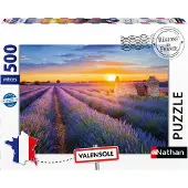 Nathan Puzzle für Erwachsene, 500 Teile – Lavendelroute, Valensole (Regionen Frankreichs Kollektion) – Ab 12 Jahren – Hochwertige Qualität – 12002002