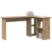 vidaXL Schreibtisch Artisan-Eiche 142 x 102 x 73 cm Holzwerkstoff