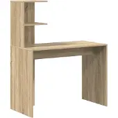 vidaXL Schreibtisch Sonoma-Eiche 133,5 x 50 x 124 cm 2 stk.