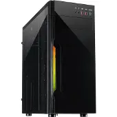 Inter-Tech B-42 RGB, Tower, PC, Schwarz, ATX, micro ATX, Metall, Gaming