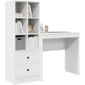 vidaXL Schreibtisch Weiß 125,5 x 40 x 127 cm 2 stk.