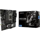 Biostar H610MT-E, Intel, LGA 1700, Intel Celeron, Intel Core i3 12th Gen, Intel Core i3 13th Gen, Intel Core i5 12th Gen, Intel..., DDR4-SDRAM, 64 GB, DIMM