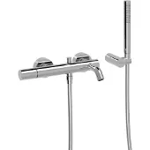 Tres Einhebel Wannenmischer Anti Kalk Handbrause Einstellbarer Brausehalter , 26117001 26117001