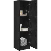 vidaXL Highboard Schwarz Eichen-Optik 31,5 x 32 x 122,5 cm