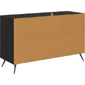 vidaXL Sideboard Schwarz Eichen-Optik 100 x 36 x 60 cm Holzwerkstoff