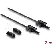 DeLOCK 91037, Schwarz, Grau, Multi-Modus, 2 m, 1 Stück(e)