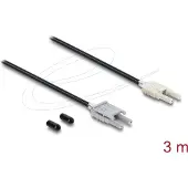 DeLOCK 91030, Schwarz, Grau, Multi-Modus, 3 m, 1 Stück(e)