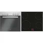 Amica EHC 933 021 E, Keramik, 4 Zone(n), Glaskeramik, Schwarz, Berührung, 57,5 cm