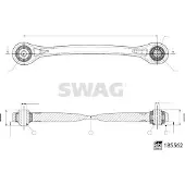 SWAG 33 10 9973 Querlenker Hinten Rechts Vorne Unten Außen für AUDI A6 Avant (4A5, C8)