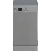 Beko DVS05030S, Freistehend, Single (45 cm breit), Silber, Silber, Drehregler, Korb