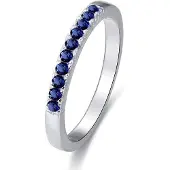 Beneto Silver ring with zircons AGG327 - Circuit: 60 mm (L)