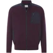 Babista Strickjacke "Strickjacke RALDIN", Herren, Gr. L, rot (dunkelrot melange), Obermaterial: 93% Baumwolle CO. 7% Elasthan EL., Strickjacken Strickjacke