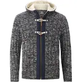 Jan Vanderstorm Outdoor Strickjacke Herren blau gemustert, 5XL 818055-0001-09987