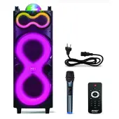 Pyle Bluetooth Lautsprecher Groß, Partybox, Musikbox mit Mikrofon & Fernsteuerung, Partylautsprecher 240Watt