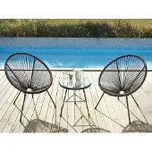 Vente-unique Gartentisch - Polyrattan - Schwarz - ALIOS III von MYLIA