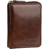 Greenburry Geldbörse Leder Newport Damen Portemonnaie 10x13x3 cm braun