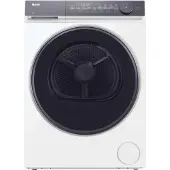 Haier HD100-C367U1, Freistehend, Frontlader, Wärmepumpe, Weiß, Drehregler, Glastür