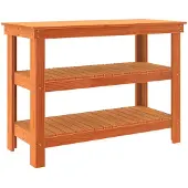 Syfax Werkbank Wachsbraun 110,5 x 50 x 80 cm Massivholz Kiefer