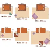 Little Olly Waschbare Spielmatte Baby | Jip Beige | 120x160cm | Beige | 3D | Mesh | Rechteckig