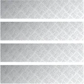 vidaXL Treppe Tritt Rechtwinklig 4 pcs Silber 90 x 20 cm Aluminium