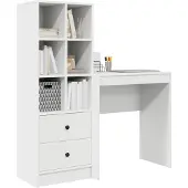 vidaXL Schreibtisch Weiß 115,5 x 40 x 127 cm 2 stk.
