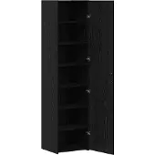 vidaXL Highboard Schwarz Eichen-Optik 45 x 42,5 x 185 cm