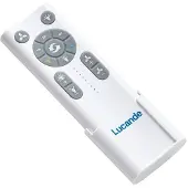LUCANDE Moneno Smart LED-Deckenventilator, schwarz, DC, Tuya - , Moneno, dimmbar, Schwarz, für Wohnzimmer, Metall, Modern