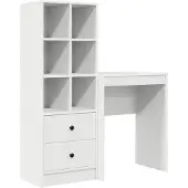 vidaXL Schreibtisch Weiß 105,5 x 34 x 127 cm 2 stk.