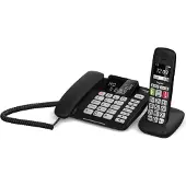 Gigaset DL780 Plus, Analoges/DECT-Telefon, Kabelloses Mobilteil, Freisprecheinrichtung, 99 Eintragungen, Anrufer-Identifikation, Schwarz