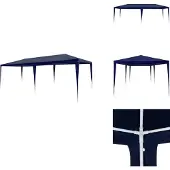 vidaXL Partyzelt 3x6 m PE Blau - Pavillons & Partyzelte