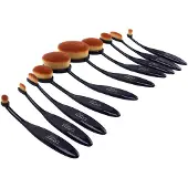 Italian Design 10er-Set Make-up-Pinsel | schwarz