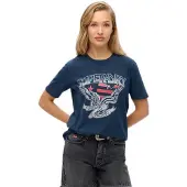 Superdry Embellish Varsity Relaxed Kurzarm-t-shirt
