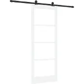 vidaXL Schiebetür ORKDAL 83 x 211 cm Massivholz Kiefer und Glas