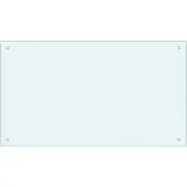vidaXL Küchenrückwand 2 pcs Weiß 100 x 60 cm Gehärtetes Glas