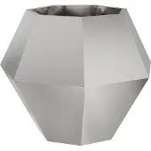 vidaXL Pflanzkübel Silber 75 x 75 x 60 cm Edelstahl