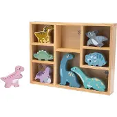 Kinder and Kids - Dinosaurier in Holzbox (8 Stück)