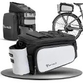 MIVELO Fahrradtasche - wasserdicht & voll reflektierend - 20 Liter - Silber Grau