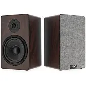 AVCOM 6" Regallautsprecher-Paar Nussbaum