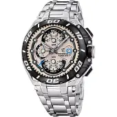 Festina F20754/2 Chrono Bike Chronograph Uhr Herrenuhr Edelstahl Chrono Datum silber