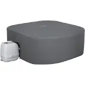 Bestway Spa-Abdeckung PVC und POM Grau