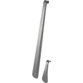 Böttcher-AG Schuhlöffel 2er Set aus Edelstahl, grau, Länge: 15cm und 51cm, 2 Stück