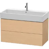 Duravit Waschtischunterschrank L-Cube 98,4x 45,9cm, Ei Nat, 2 Schubk., wandhängend