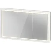 Duravit Spanplattenschraube mit Türanschlag L-Cube LED, 120x70x15,5cm, weiß matt