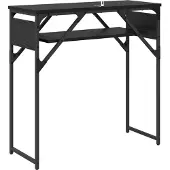 vidaXL Konsolentisch Schwarz Eichen-Optik Holzwerkstoff 75x30x75cm