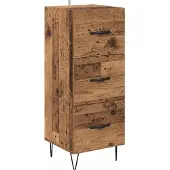 vidaXL Sideboard Altholz 34 x 34,5 x 90 cm Holzwerkstoff